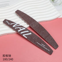 Upgraded Zebra Red High-Quality Professional Nail File for Manicurists Sponge Scrub Shaping Wear-Resistant Ribbing