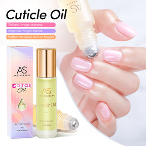 AS Cuticle Oil Nutrient Pen Nail Care Oil Anti-Hangnail Nourishing Nail Edge Nutrient Oil Cuticle Oil Roller Ball10ml