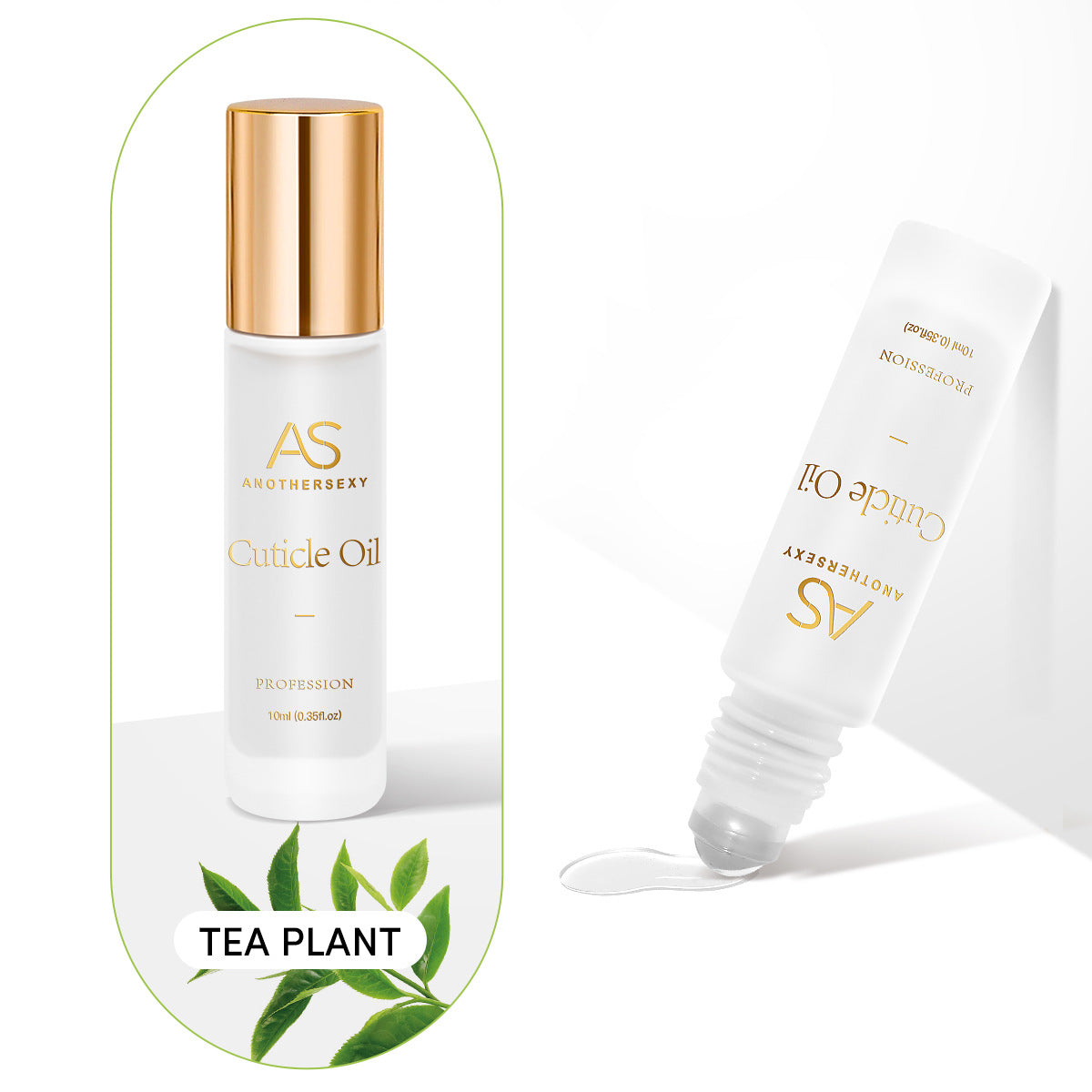 AS Cuticle Oil Nutrient Pen Nail Care Oil Anti-Hangnail Nourishing Nail Edge Nutrient Oil Cuticle Oil Roller Ball10ml