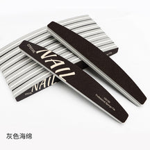 High Quality Nail Art Sponge Sanding Strip Non-Sanding Half-Moon Sponge File Polishing Tool Nail Surface Polishing Tool
