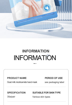 Full English Hand Mask SADOER Rose Lavender Goat Milk Lubricating Hand Mask Cross-Border Foreign Trade Factory Direct Sales