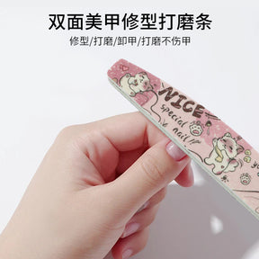 High elasticity high-quality sponge for nail technicians Sponge Scrub Colorful Exquisite Cartoon Cat Nail Art Tools In Stock