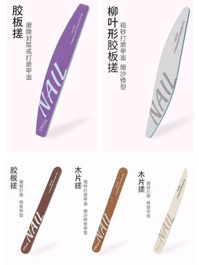 High-Quality Professional Nail Technician File Sponge Buffing Strip Double-Sided Nail File Reusable Washable