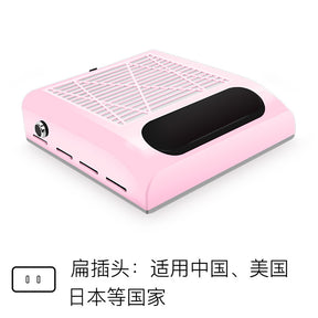 Adjustable Wind Speed 80W Nail Dust Collector Low Noise Desktop Powerful Nail Dust Collector with Filter