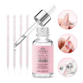 Nail Gel Remover Dropper Liquid Nail Protector Grade Non-Damaging Nail Remover Magic Quick Nail Removal