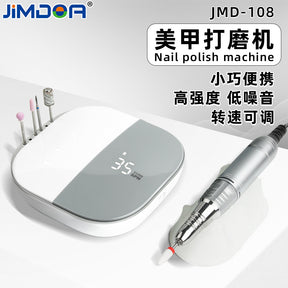 JMD-108 Nail Drill 35000 RPM Polishing Grinding Cuticle Remover Electric Nail File Tool Set