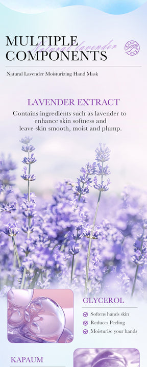 Full English Hand Mask SADOER Rose Lavender Goat Milk Lubricating Hand Mask Cross-Border Foreign Trade Factory Direct Sales