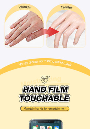 Cross-border In-stock Hand Mask Foot Mask ZOZU Skin Rejuvenation Honey Ginger Nourishing Hand and Foot Care Cross-Border Foreign Trade Factory Direct Sales