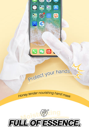 Cross-border In-stock Hand Mask Foot Mask ZOZU Skin Rejuvenation Honey Ginger Nourishing Hand and Foot Care Cross-Border Foreign Trade Factory Direct Sales