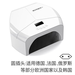 Reflective Stainless Steel Metal Base Plate 72 LED Lamp Beads Nail Lamp Phototherapy Machine UV Nail Polish Gel Curing Lamp Quick-Drying