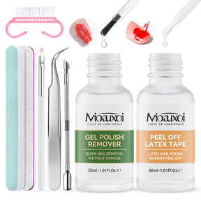 UV Polish Nail Remover Suit Burst Nail Remover Nail Remover Glue Spill-Proof Protector Nail Remover Finger Edge Care