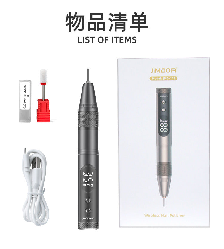 JMD-115 Nail Polisher Portable Single Pen-Type Nail Drill