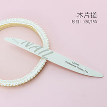 High Quality White Sand Professional Manicurist Nail File Sponge Scrub Polishing strip double-sided nail file washable