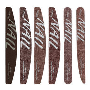Upgraded Zebra Red High-Quality Professional Nail File for Manicurists Sponge Scrub Shaping Wear-Resistant Ribbing