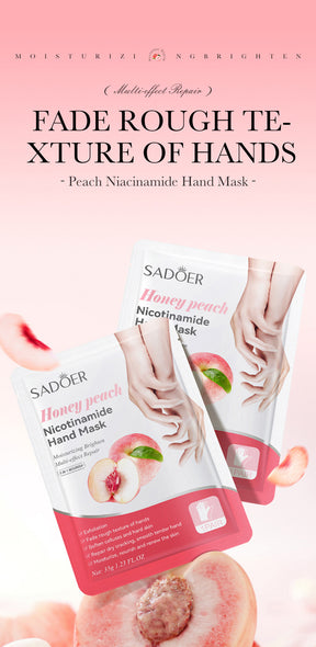 Full English Hand Mask SADOER Rose Lavender Goat Milk Lubricating Hand Mask Cross-Border Foreign Trade Factory Direct Sales