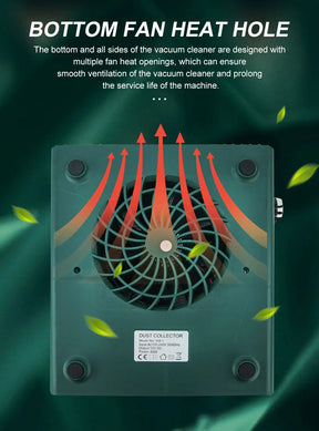 80W Adjustable Speed High Power Japanese Style Nail Dust Collector Low Noise Nail Dust Collector with Filter