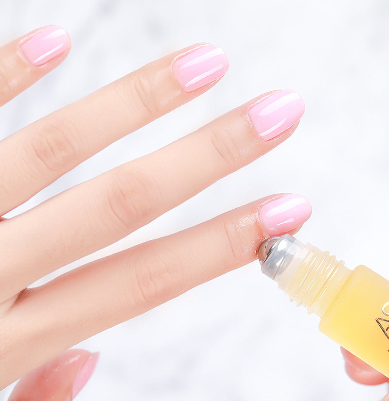 AS Cuticle Oil Nutrient Pen Nail Care Oil Anti-Hangnail Nourishing Nail Edge Nutrient Oil Cuticle Oil Roller Ball10ml