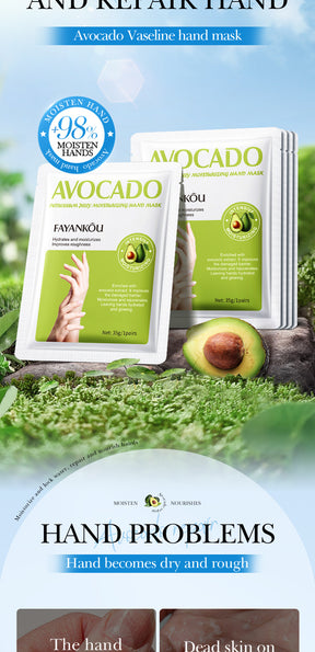 Full English Hand and Foot Mask Series FAYANKOU Vaseline Long Foot Mask Hand Mask Cross-Border Foreign Trade Factory Direct Sales