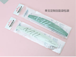 High Quality White Sand Professional Manicurist Nail File Sponge Scrub Polishing strip double-sided nail file washable
