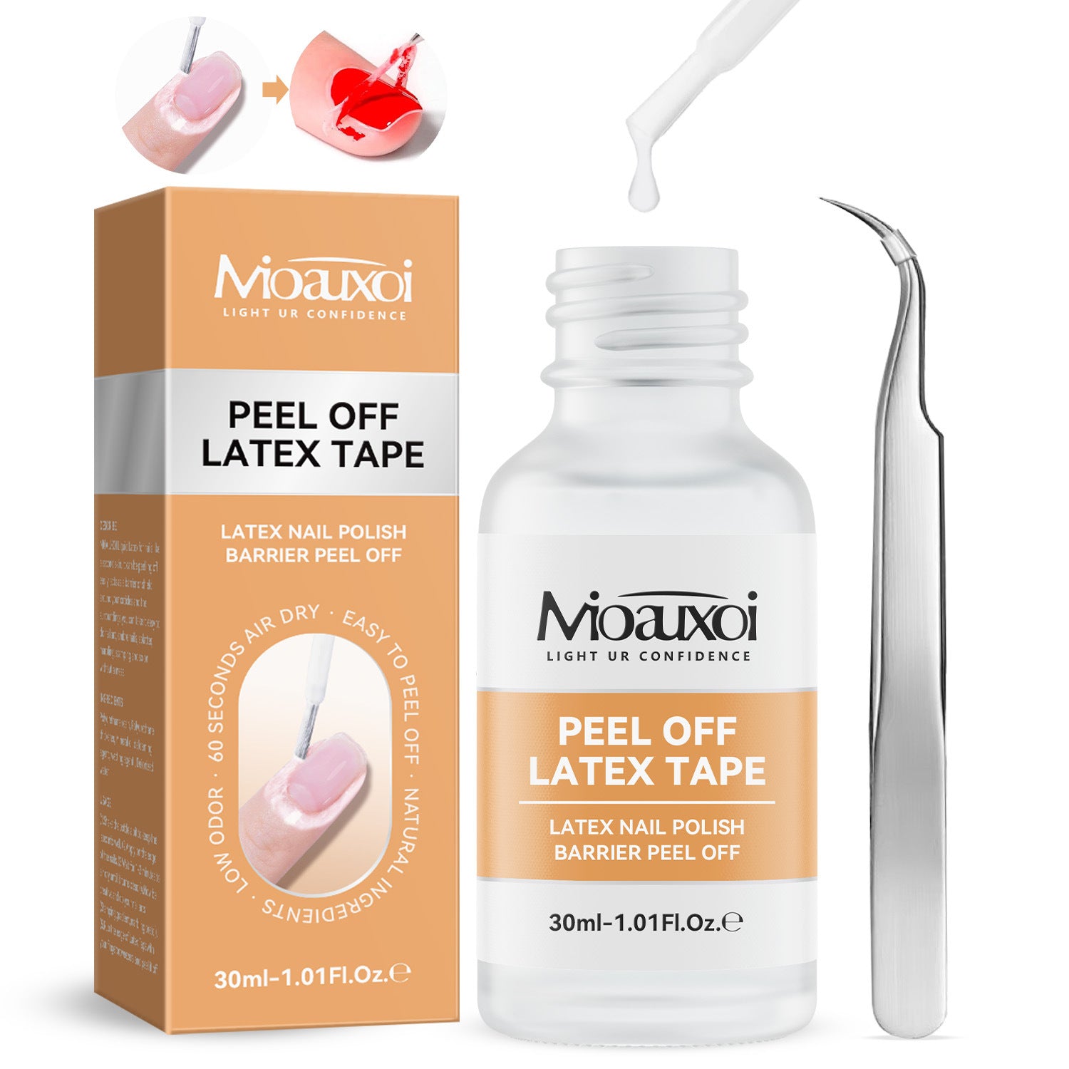 UV Polish Nail Remover Suit Burst Nail Remover Nail Remover Glue Spill-Proof Protector Nail Remover Finger Edge Care