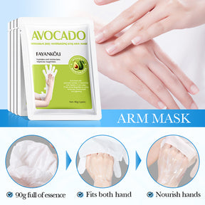 Full English Hand and Foot Mask Series FAYANKOU Vaseline Long Foot Mask Hand Mask Cross-Border Foreign Trade Factory Direct Sales