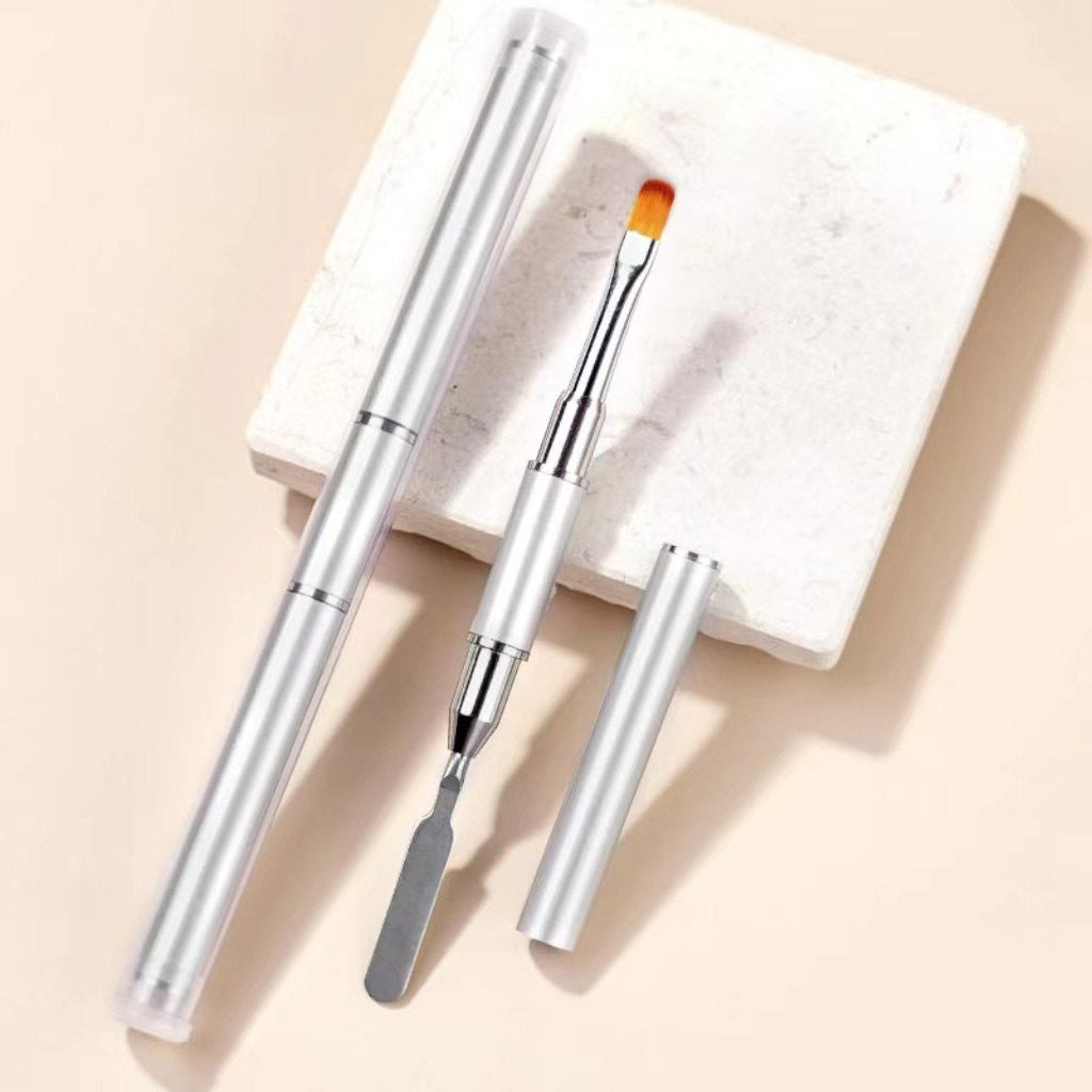 Nail Gel Remover Pen Dual-Head UV Gel Pen Embossing Stick Extension Gel Crystal Gel Pen Dual-Use with Palette Knife Pen Manufacturer