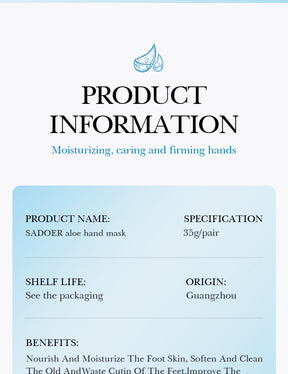 Full English Hand Mask SADOER Rose Lavender Goat Milk Lubricating Hand Mask Cross-Border Foreign Trade Factory Direct Sales