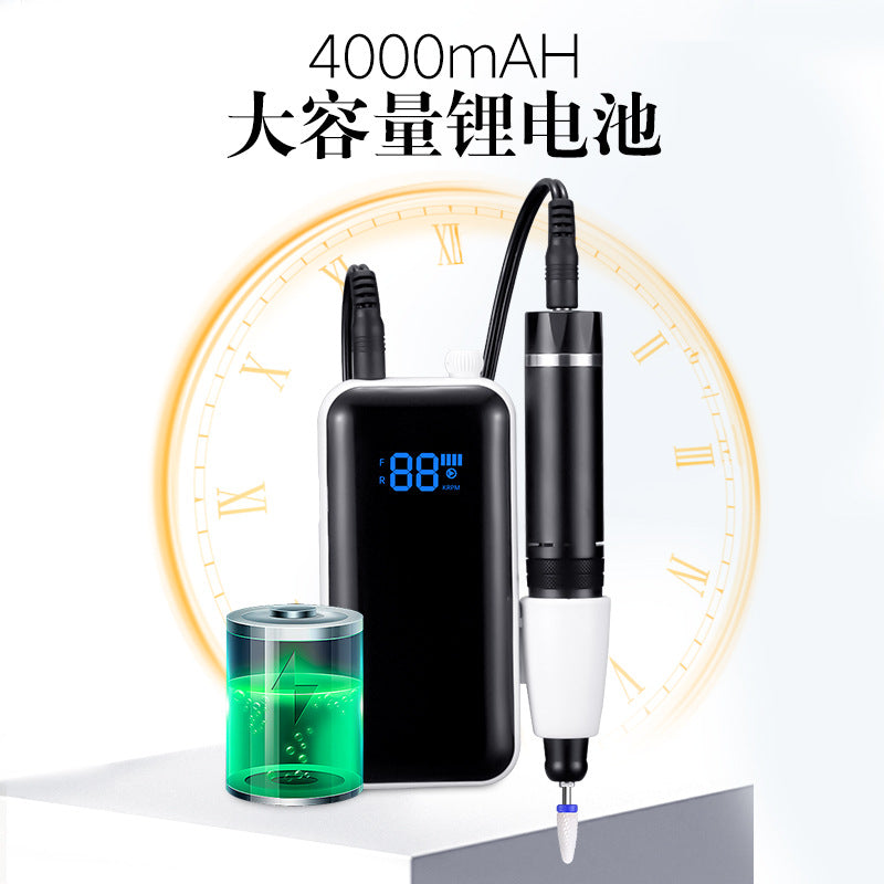 Hot-Selling Portable Nail Drill Long Battery Life Nail File Professional Manicure Machine Rechargeable Nail Drill