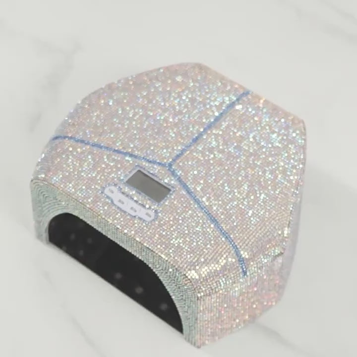 Diamond-Encrusted Red Light Nail Lamp High-Power Metal Reflector Inner Liner Fast Curing Gel UV Lamp