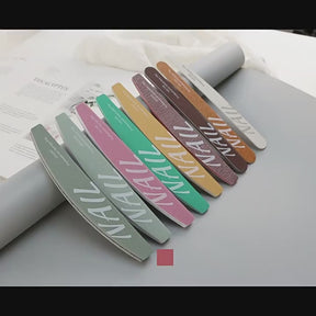 High-Quality Professional Nail Technician File Sponge Buffing Strip Double-Sided Nail File Reusable Washable
